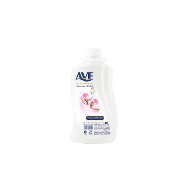creamy handwash orchid large ave مایع دستشویی کرمی شیر و شکوفه با ویتامین B5 اوه