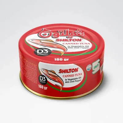 کنسرو ماهی تون در روغن گیاهی با فلفل چیلی 180 گرم