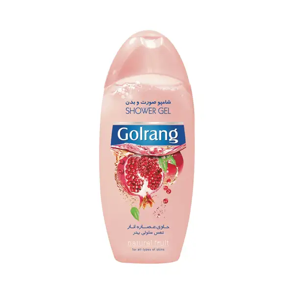 showe jel Pomegranate golrang شامپو صورت و بدن انار گلرنگ