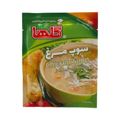 سوپ مرغ نیمه آماده 70 گرم گلها