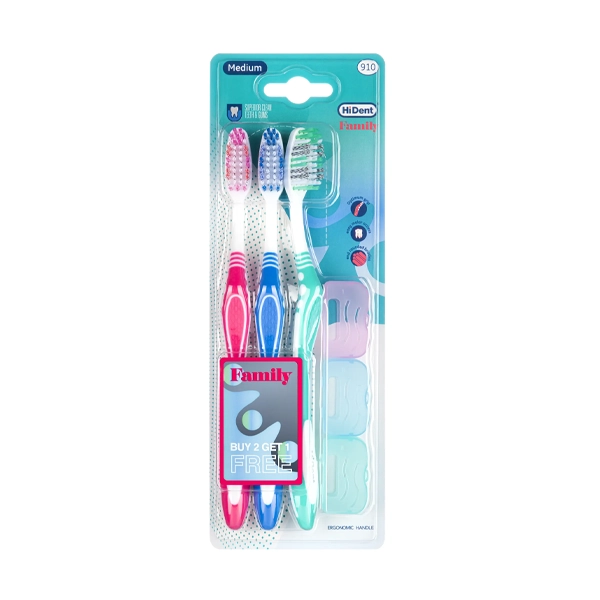 Professional toothbrush Hi Dent مسواك های دنت پروفشنال 3 تایی