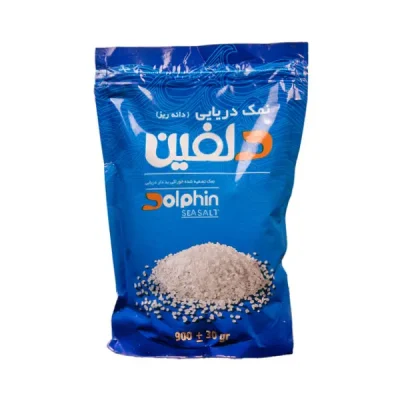 نمک تصفيه دريايی پاكتی دلفين 900گ9ع