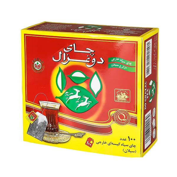 چای تیبگ 100 عددی دوغزال ساده(قرمز) چای تیبگ 100 تایی دوغزال ساده(قرمز)