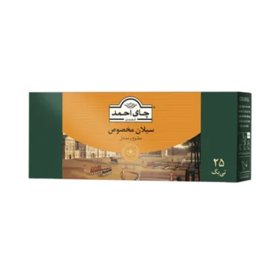 چای تیبگ 25تایی احمد عطری(نارنجی)