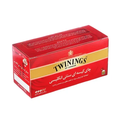 چای تیبگ 25 تایی توینینگز ساده(قرمز)