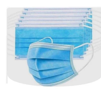ماسك سه لايه بهداشتی (سبز-آبی)