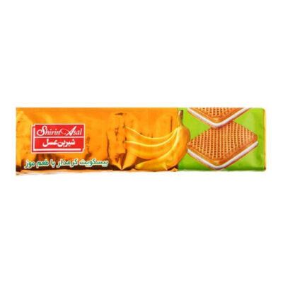 بیسکویت موزی کرمدار شیرین عسل