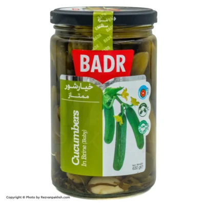 خیارشوربدرممتاز630گ 12ع