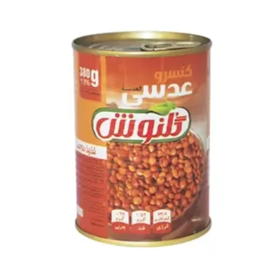 کنسرو عدسی 380 گرمی گلنوش