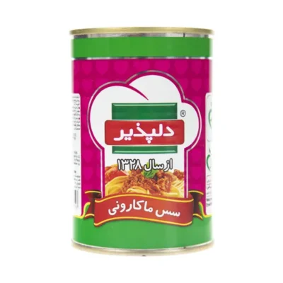 کنسرو مایه ماکارونی کلیددار 400 گرمی دلپذیر