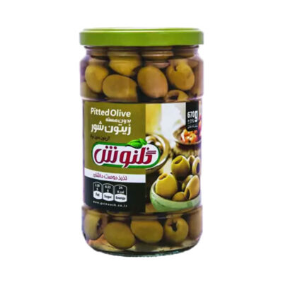 زیتون بدون هسته گلنوش 670 گرمی