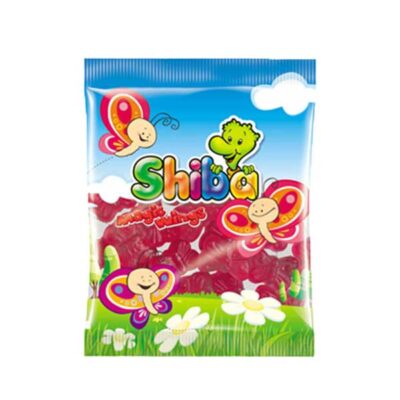 پاستیل 30 گرمی میوه پروانه 24 عددی شیبا