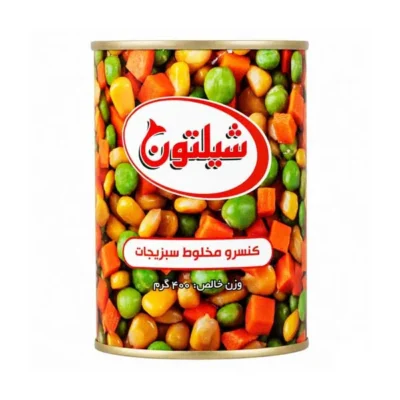 کنسرو مخلوط سبزیجات 400 گرمی شیلتون