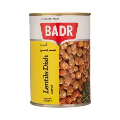 کنسرو عدسی 410 گرمی بدر