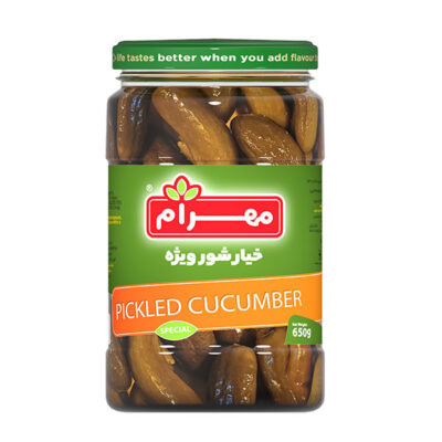 خیار شور ویژه 650 گرمی مهرام