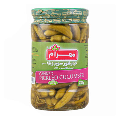 خیارشور سوپر ویژه 650 گرمی مهرام