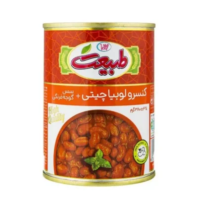 کنسرو لوبیا 400 گرمی طبیعت
